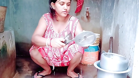 Cute teen stepsister with small tits plays with hair