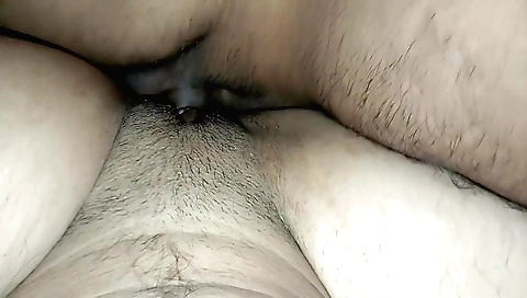 Indian hairy pussy and hard cock in a homemade video