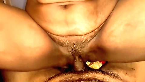 Indian hairy babe with a tight pussy gets fucked hard