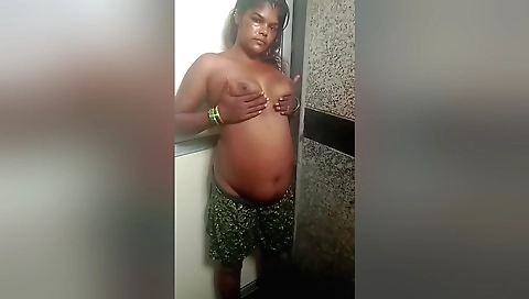 Indian amateur stepsister taking a finger from her stepsister's mouth