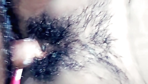 Hindu chick likes to be touched and has hairy pussy
