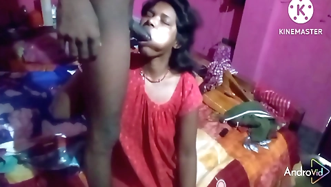 Stepsister-in-law in dress and stockings drunk cock