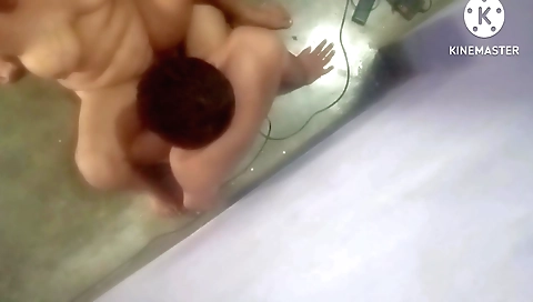 Indian girl is getting screwed by a big dick in the kitchen