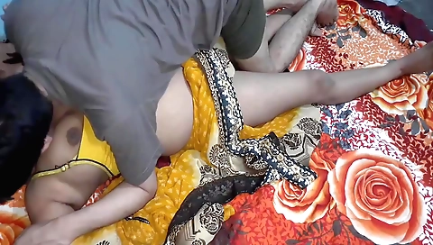 Indian girl gets a creampie as she is fucked by husband