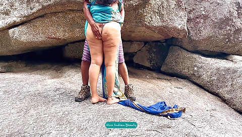 Indian sex on the back porch in amateur outdoor video