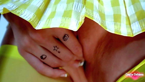 Indian hottie is in her best uniform on the bus and masturbating