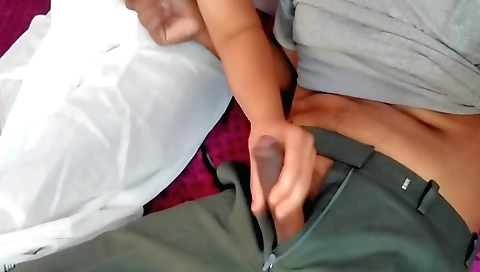 Indian hairy girl sucks and rubs her lover's hairy pussy