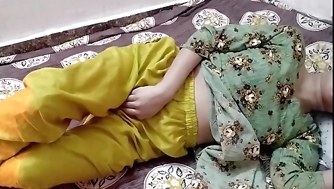 Indian woman shows off her body naked in front of her