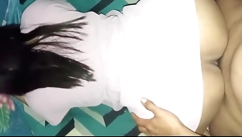 I'm filming my girlfriend with my dick for some homemade video