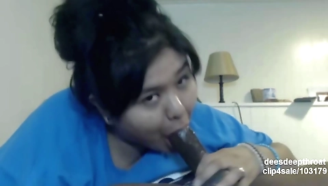 Indian babe in a sexy outfit making a face on his dick