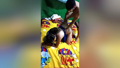 Hot sex video of a hot amateur stepmom after a long day