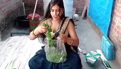 Indian slut is masturbating and getting fucked by stepbro