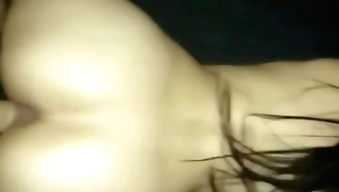 Amateur brunette video with a nice dress and pantyhose