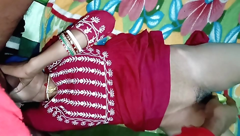 Indian stepsister-inlaws in a threesome fuck training