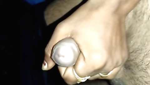 Handjob with big black dick for a nice amateur video