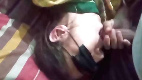 Hot girl with hairy pussy and mouth fucks in homemade video