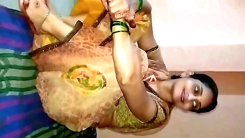 Indian brunette gets creampied by her stepbrother in amateur pov