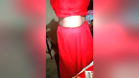 Indian girl with natural tits does solo with her body