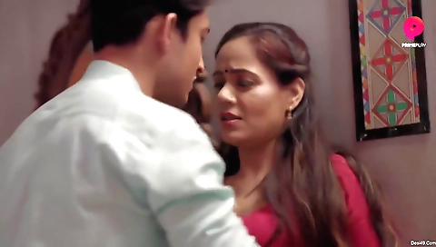 Excellent brunette with a nice face is getting a good massage