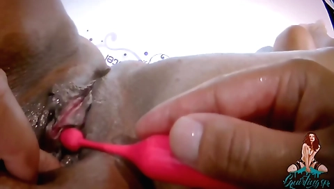 Amateur busty woman with hairy pussy and large boobs 18+