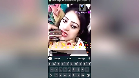 Amateur amateur brunette with a small tummy doing solo tango