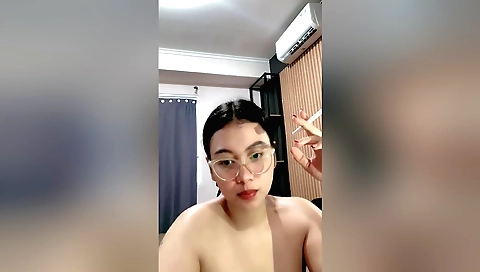 Indian solo naked brunette milf naked on the table