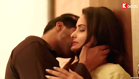 Gorgeous brunette with big tits and a slender figure