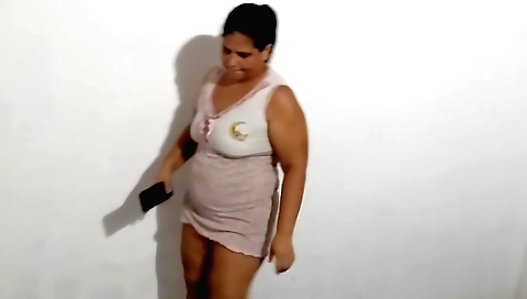 Hot brunette fucks her husband's friend while she is at home