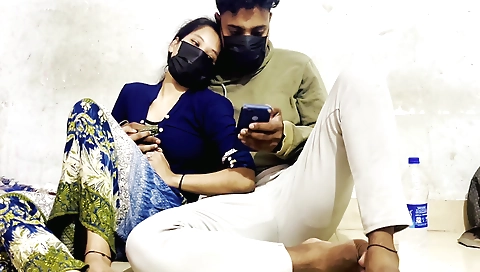 Indian brunette with sexy red dress sucks and rides