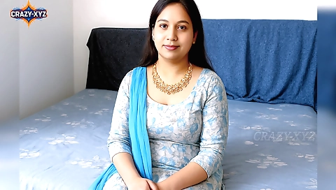 Indian couple having fun with each other in a bedroom