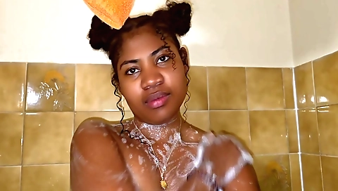 A sexy teen 18+ in a sexy outfit is riding a dildo