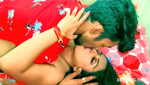 Indian teen gets fucked in the bedroom by a big dick