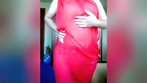 Indian girlfriend masturbating with her fingers and a vibrator