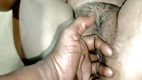 Hairy teen in black stockings gives a beautiful blowjob