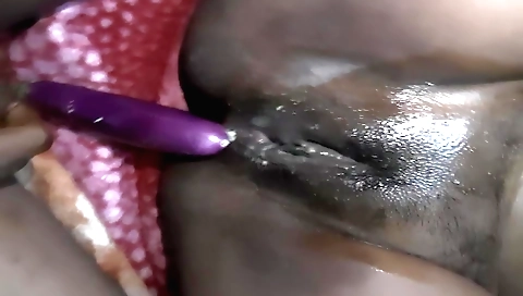 Bhabhi rides a 9-inch dildo on her tight wet pussy