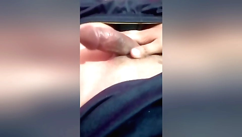Busty indian lady getting a hot handjob on her sweet pussy