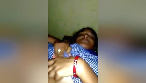 Busty brunette hairy teen with small tits and a nice body