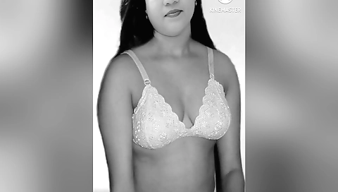 I am a brunette who enjoys wearing my bra on the bed