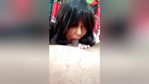 Small but attractive brunette has her pussy filled with love