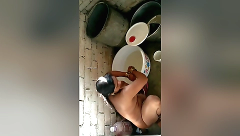 Bhabhi & bhabhi enjoys stretching her natural curves