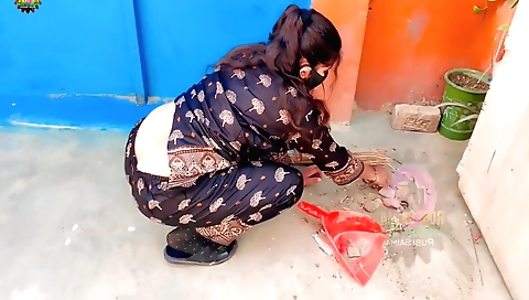 Indian girl has a fun shower and sex in a private house