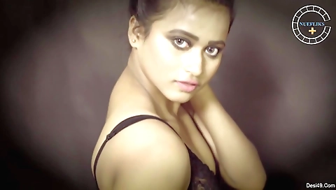 Big boobs brunette wants to get naked and to be naked