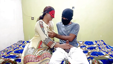 Indian bhabhi caught devar while he was playing with his cock