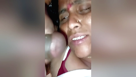 Busty slut gets her mouth and pussy fucked by boyfriend