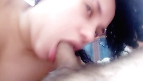 Indian girl in her red dress gets fucked in her throat