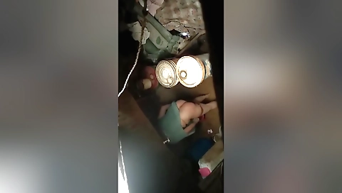 I was in the bathroom to be naked and get cleaned up